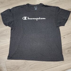 Champion Men's Dark Gray Short Sleeve Tee